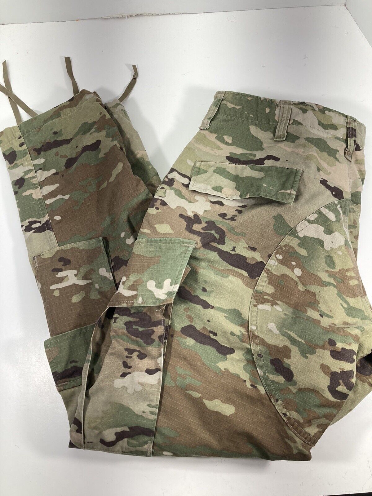 Military OCP Multicam Pants Men Medium Short 34X30 Cargo Camouflage Rip Stop