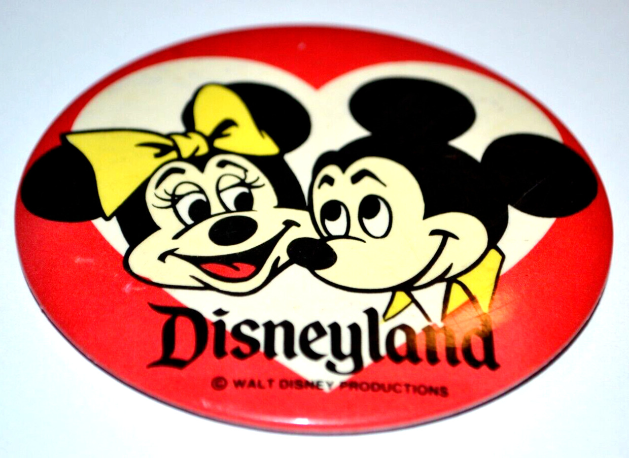 Disney Disneyland WDP Mickey & Minnie Heart Red 3\
