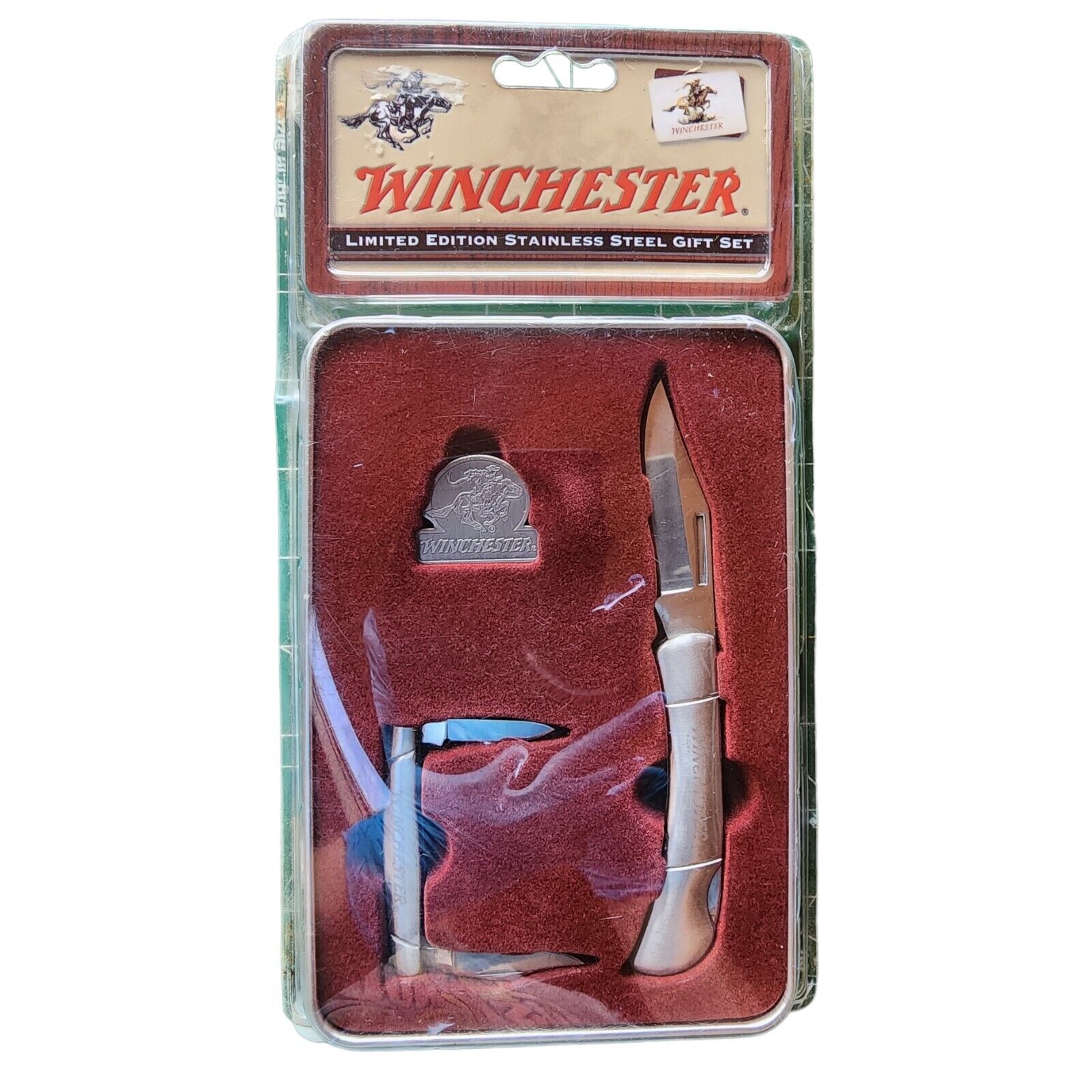Winchester Limited Edition Stainless Steel Gift Set 2 Folding Pocket Knives