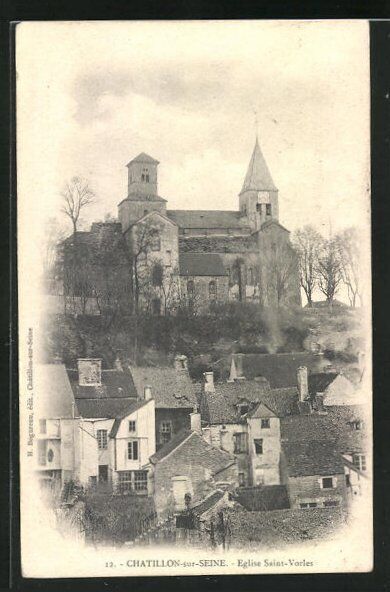 CPA Chatillon-sur-Seine, Church of Saint-Vorles 1908 