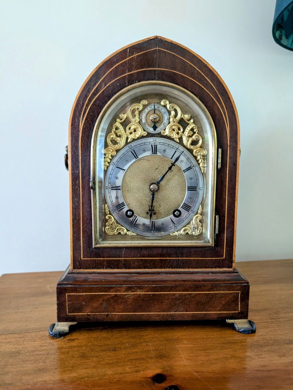 Winterhalder & Hoffmeier - 8-day German Mantle Clock c1908