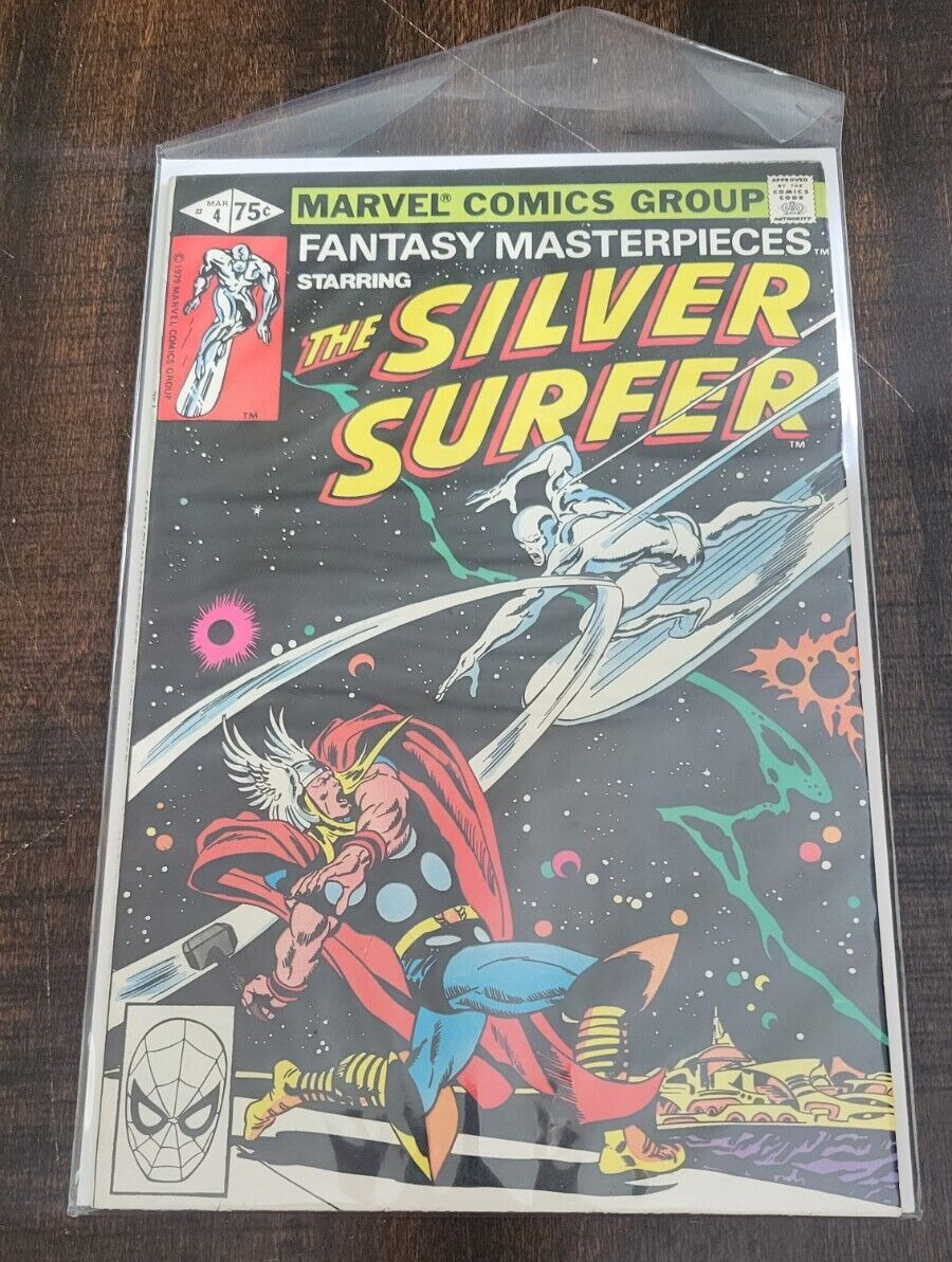 Fantasy Masterpieces: Silver Surfer #4 Iconic Thor Cover Comic Mid-Grade Cond