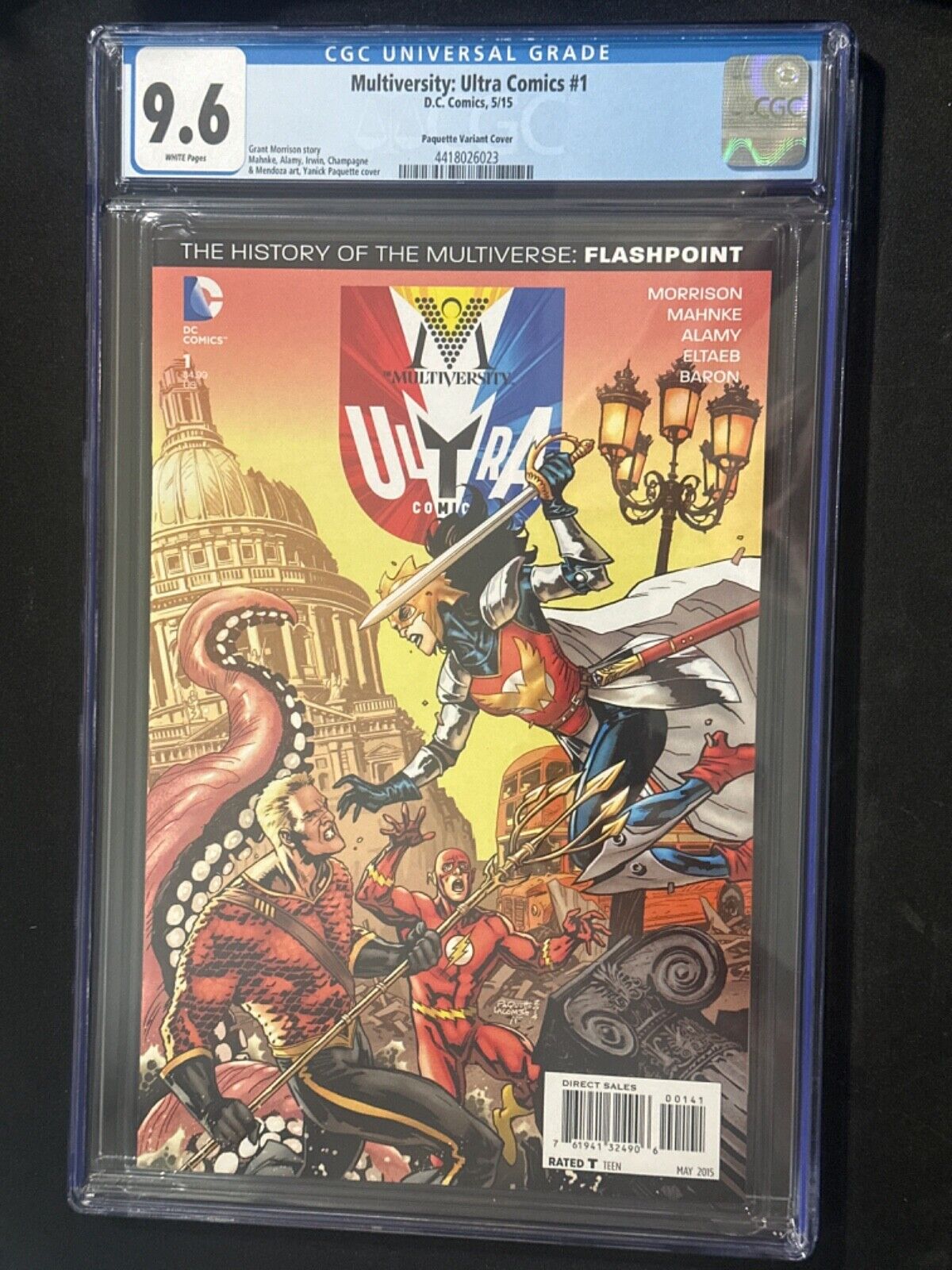 MULTIVERSITY: ULTRA COMICS #1 - CGC 9.6 Paquette - VARIANT COVER 1:50