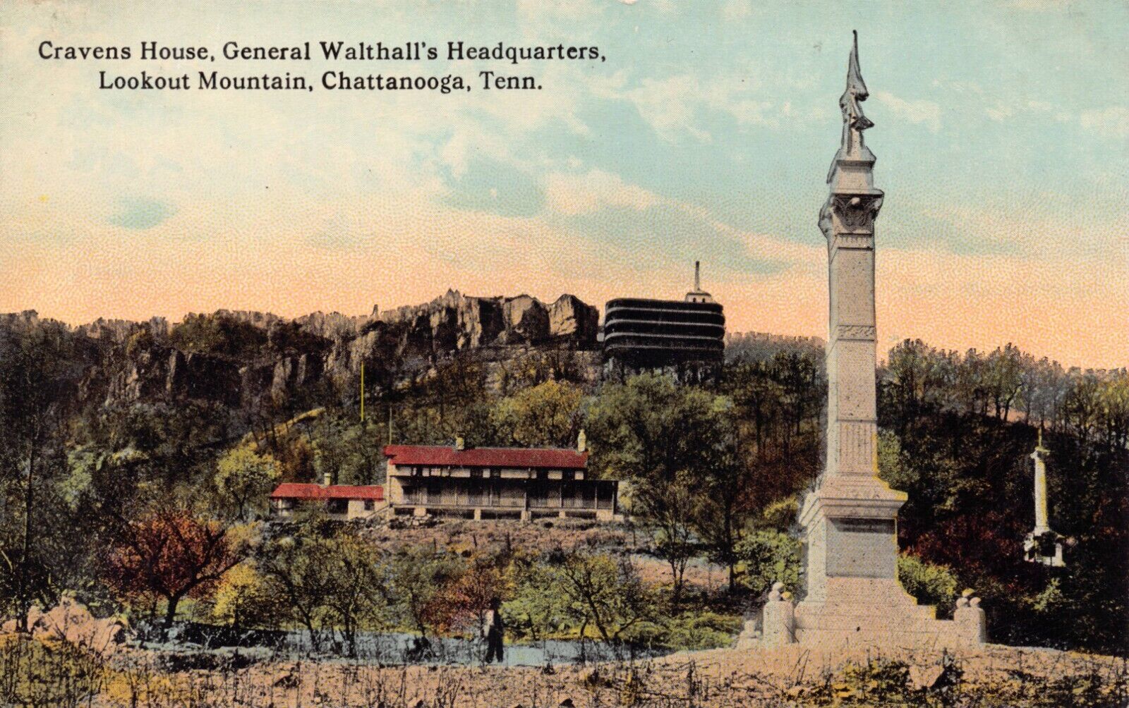 TN~TENNESSEE~CHATTANOOGA~GENERAL WALTHALL\'S HQ~CRAVEN\'S HOUSE~LOOKOUT MTN