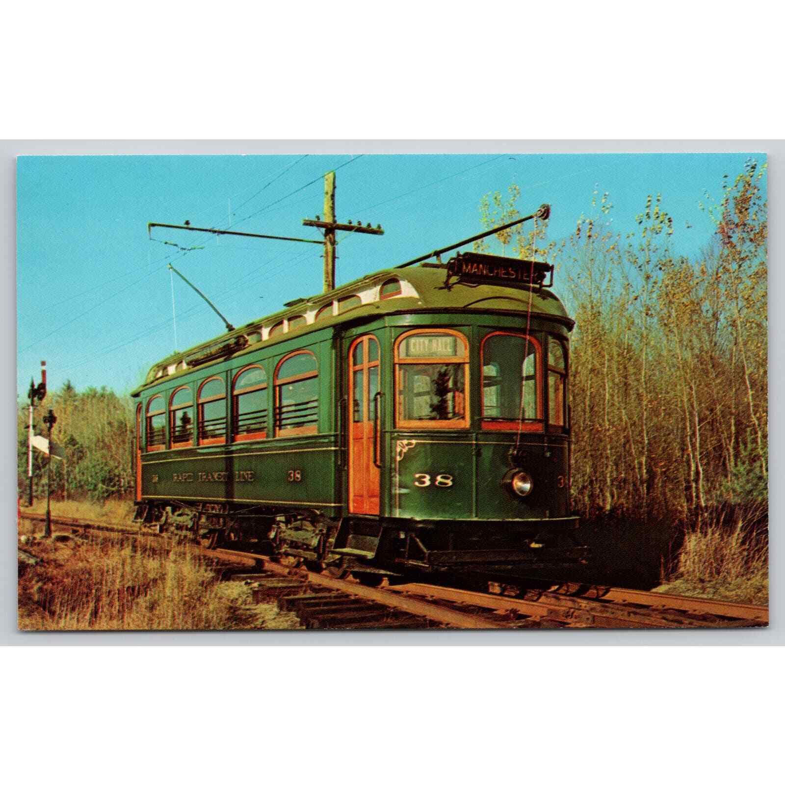 Postcard ME Kennebunkport Seashore Trolley Museum Laconia Car Company No. 38