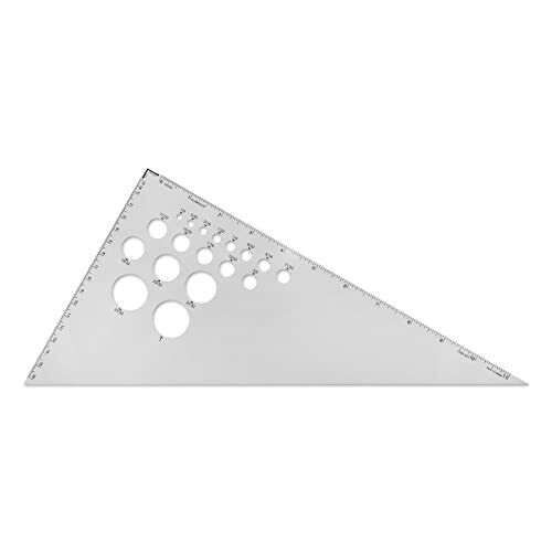 Aluminum 12 Inch Calibrated Drafting Triangle 30/60/90 Degree