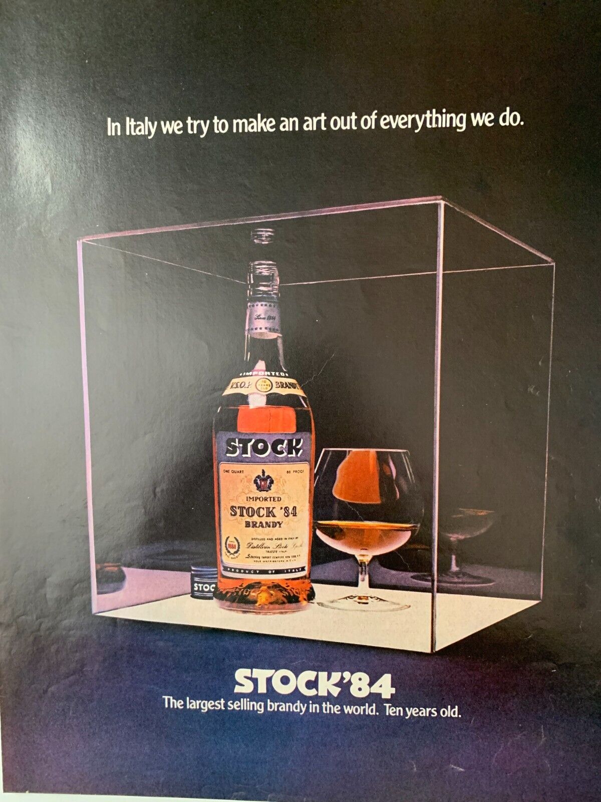 Print Ad Stock 84 Brandy 13in x 10 in