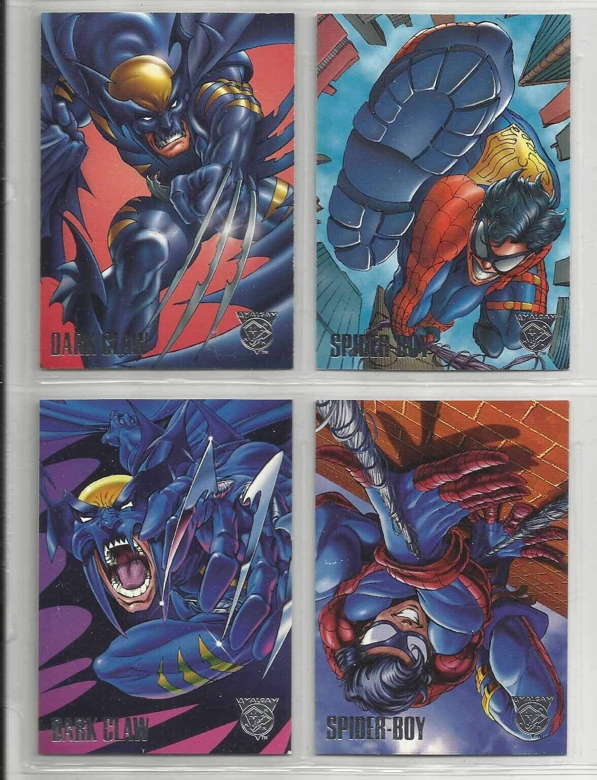 1996 DC/Marvel Amalgam (Fleer/SkyBox) PREVIEW SET of 4 \