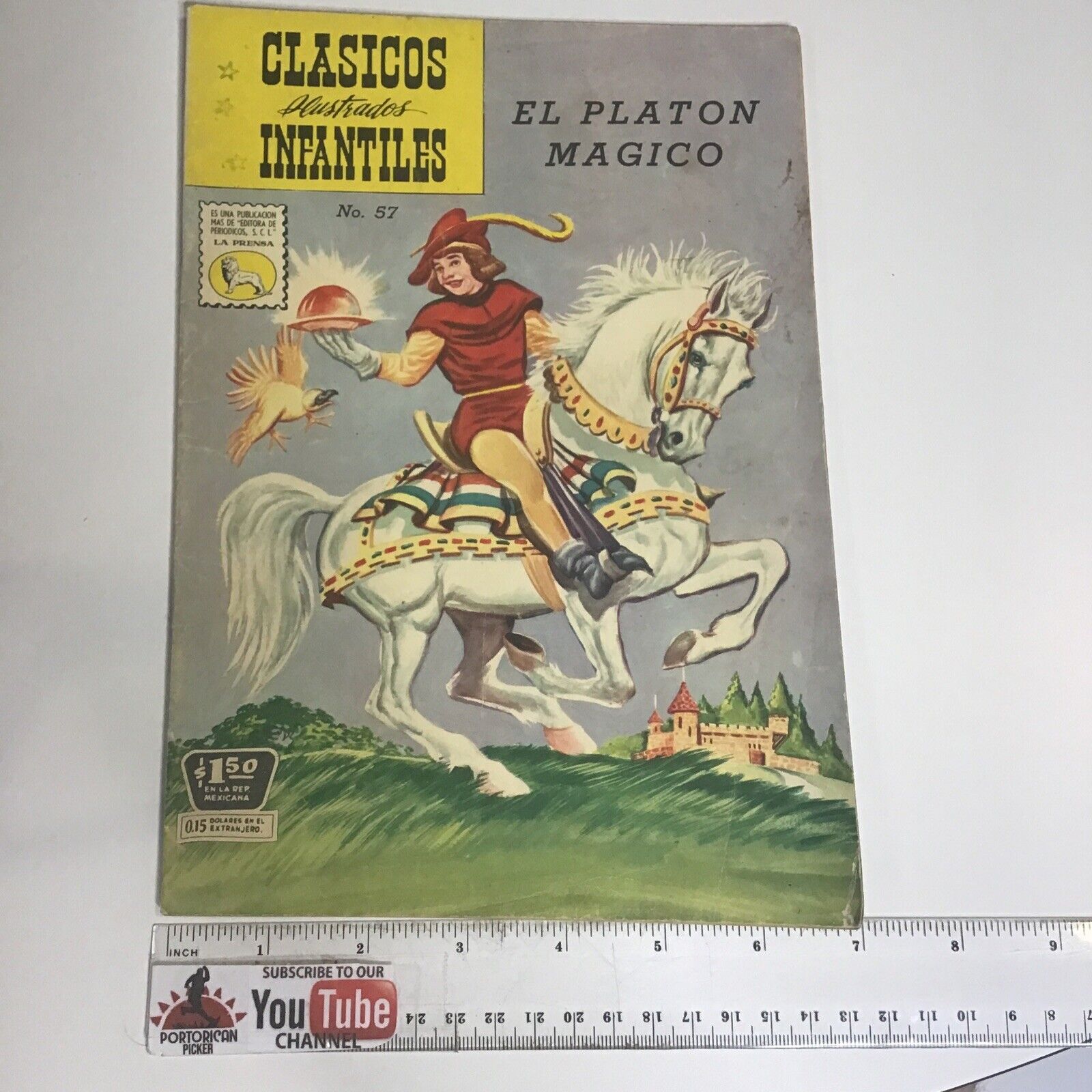 1959 SPANISH COMICS CLASICOS INFANTILES #57 EL PLATON MAGICO LA PRENSA MEXICO