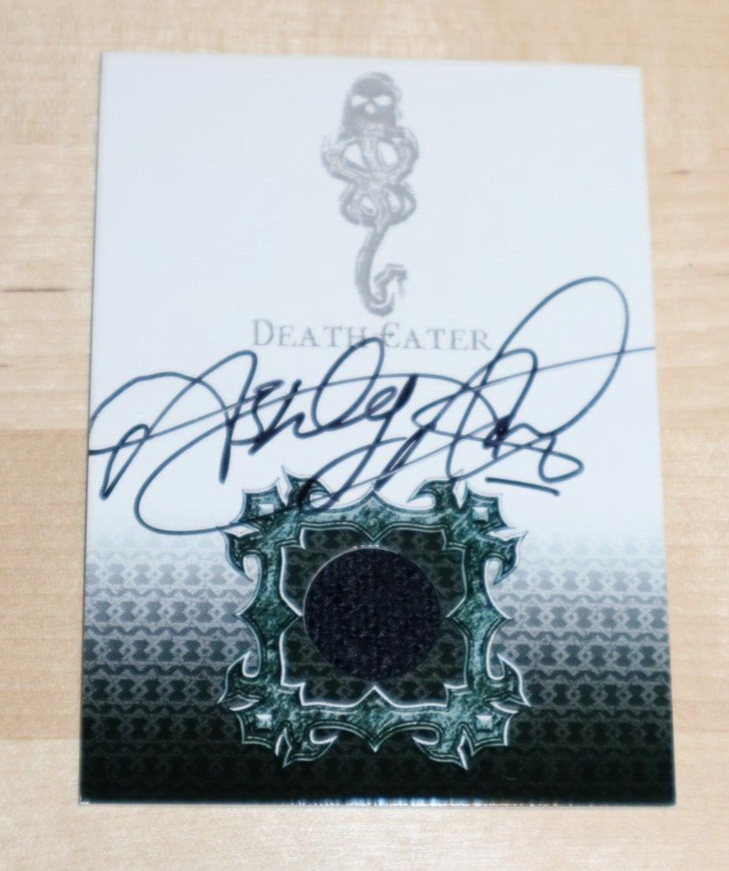 Harry Potter Authentic Autographed Costume Card DEATH EATER GOF By Ashley Artus