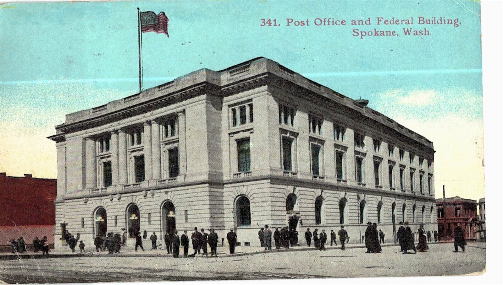 Spokane WA Post Office And Federal Building 1913
