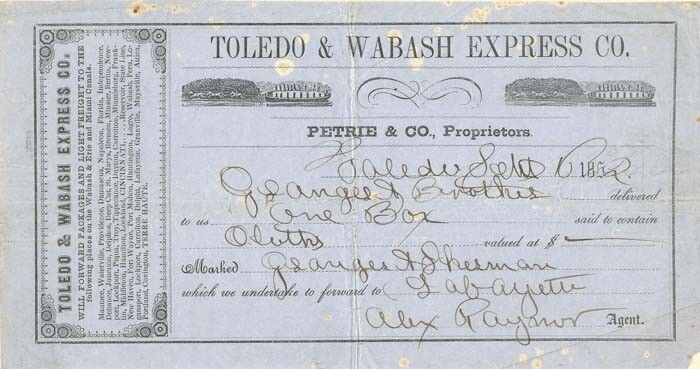 Toledo and Wabash Express Co. - Express