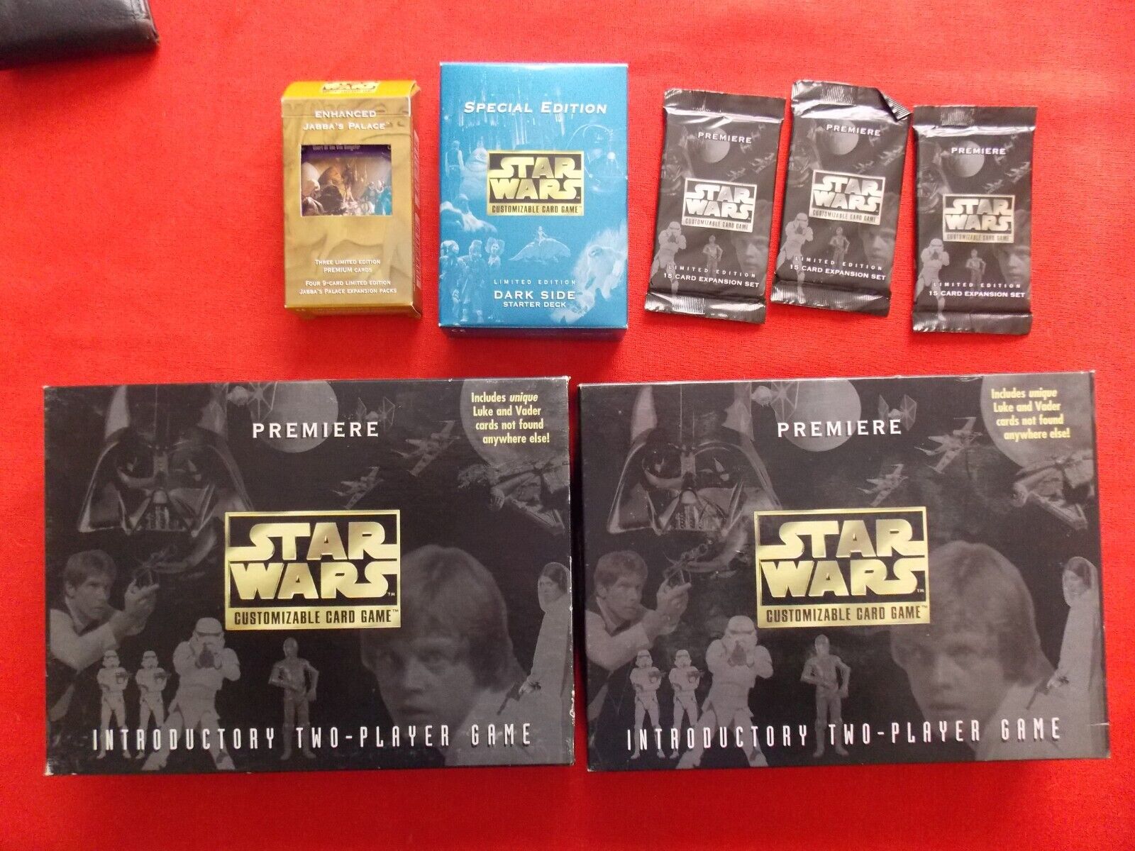 Star Wars 2 Customizable Card Games with Dark Side Starter Deck & Jabbas Palace