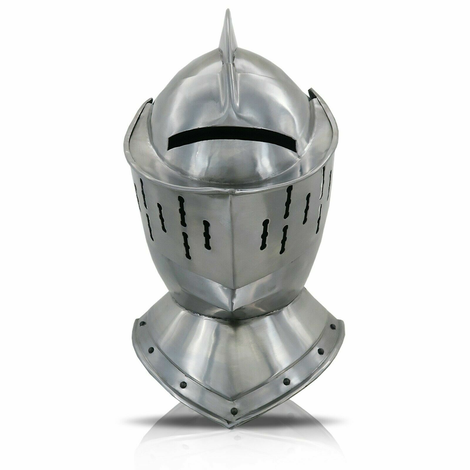 Close European Medieval Knight Armor Helmet, décor best look new handmade gift 
