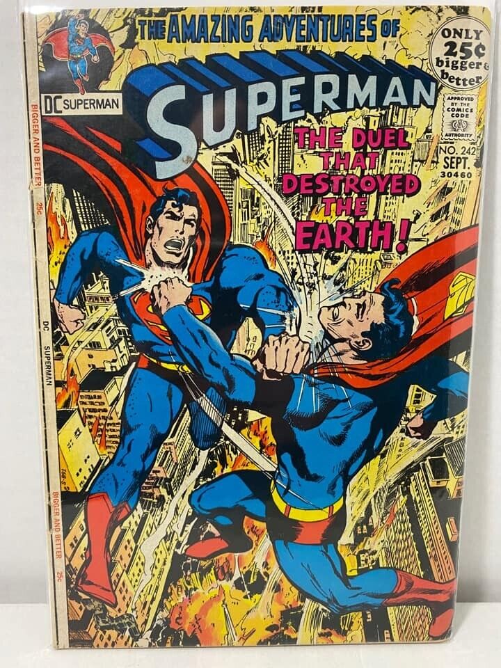33977: DC Comics SUPERMAN #242 Fine Minus Grade