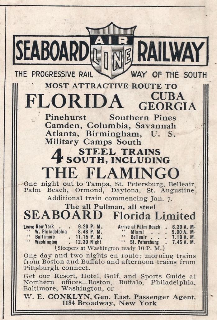 Magazine Ad - 1917 - Seaboard Air Line Railway