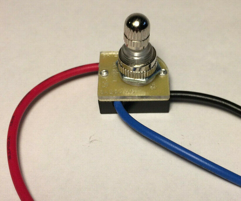 New 3-Way 2 Circuit Rotary Switch w/ Nickel Plated Knob, 6\