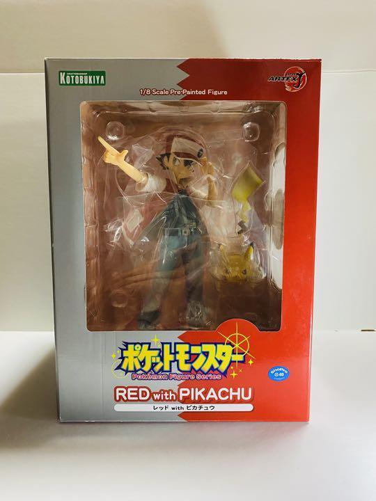 Pokemon Red with Pikachu 1/8 PVC Figure Kotobukiya ARTFX From Japan