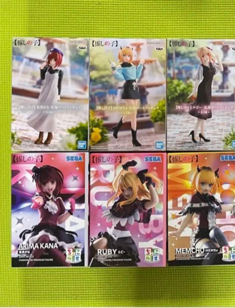 Oshi no Ko Girls Figure Anime Manga Goods lot of 6 Set sale Kana Ruby MEMcho