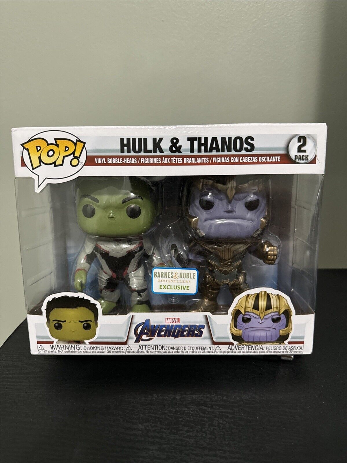 Funko Pop Vinyl: Marvel - Hulk & Thanos 2PK - Barnes and Noble (BN) (Exclusive)