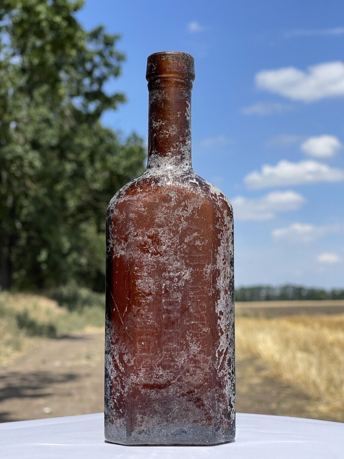 Antique Vintage Glass bottle 1890-1899’s HEMELINGEN