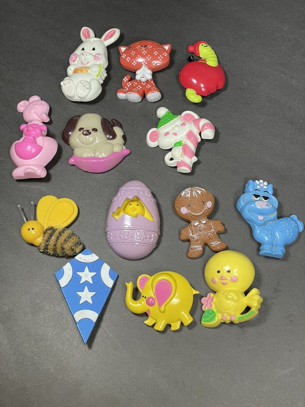 Lot Of 13 Vintage Avon Children’s Kids’ Pin Pals Used Holiday Lapel Pins