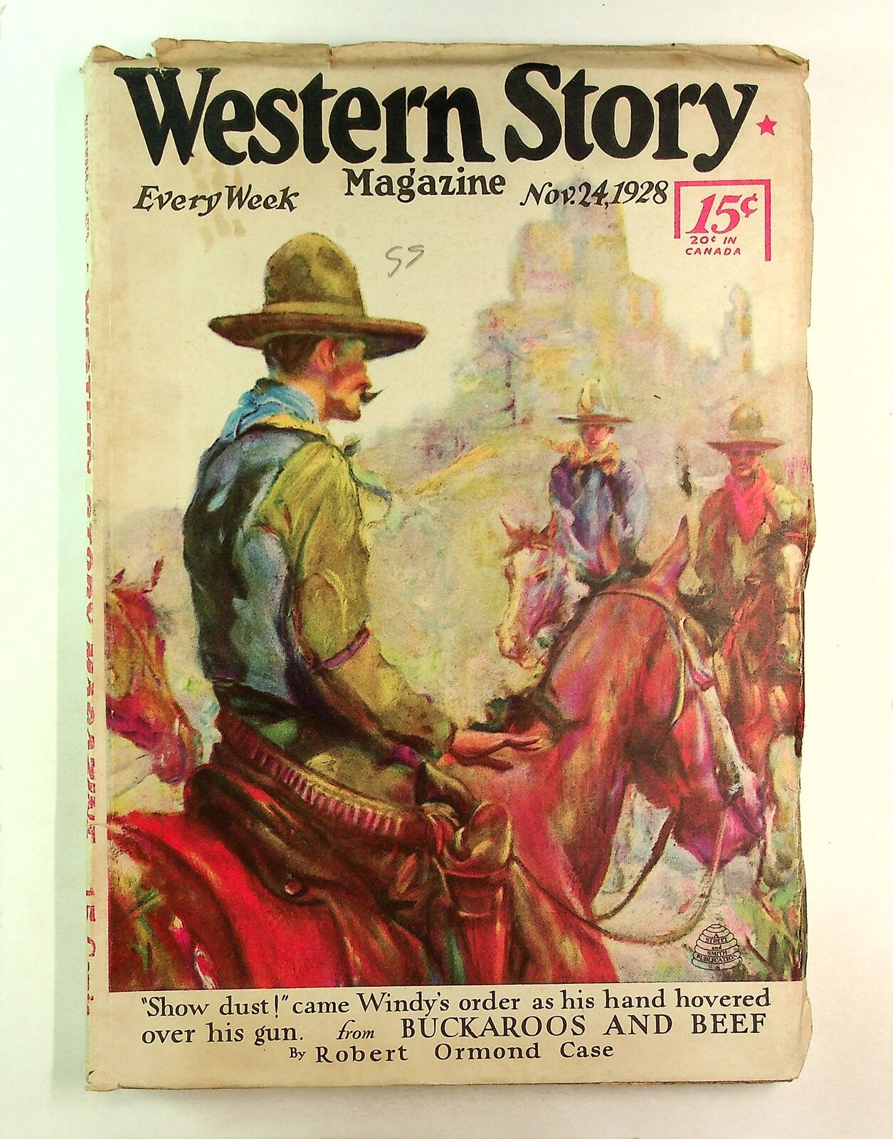 Western Story Magazine Pulp 1st Series Nov 24 1928 Vol. 82 #5 VG+ 4.5