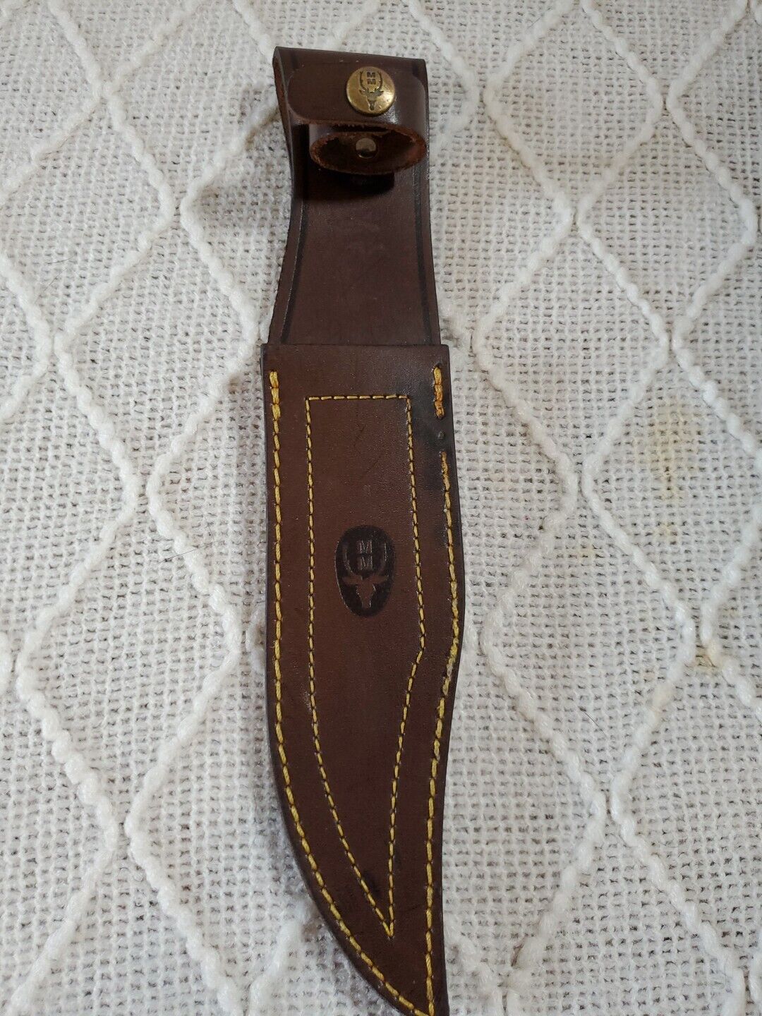 Vintage MM Muel A Leather Brown Knife Sheath 11\