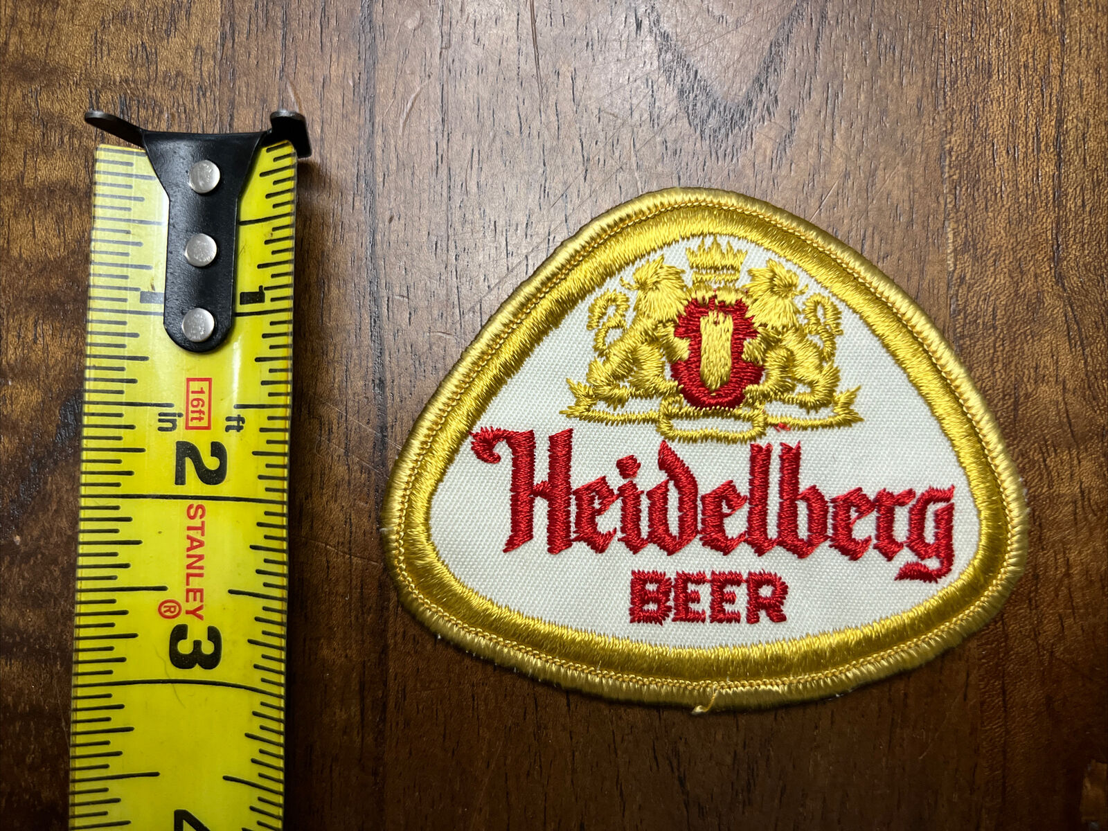 Vintage Embroidered Heidelberg Beer Patch.  From Old Belleville, IL Brewery