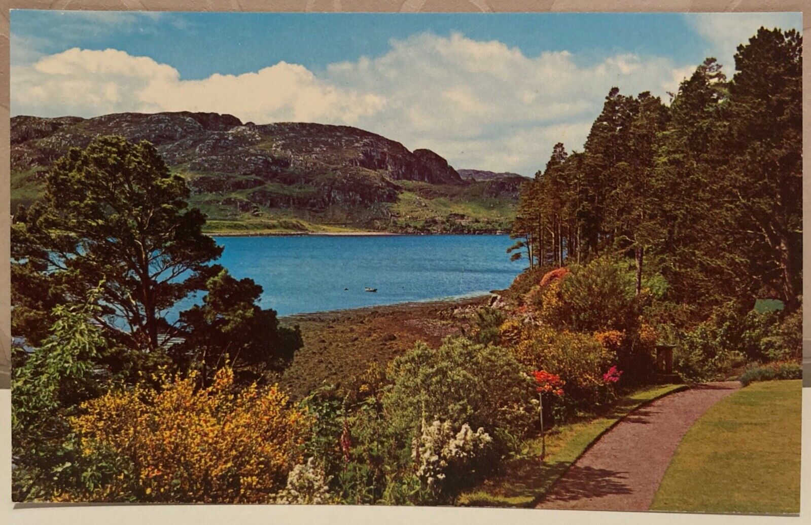 Loch Ewe from Inverewe Garden North-West Highlands Scotland Chrome Postcard