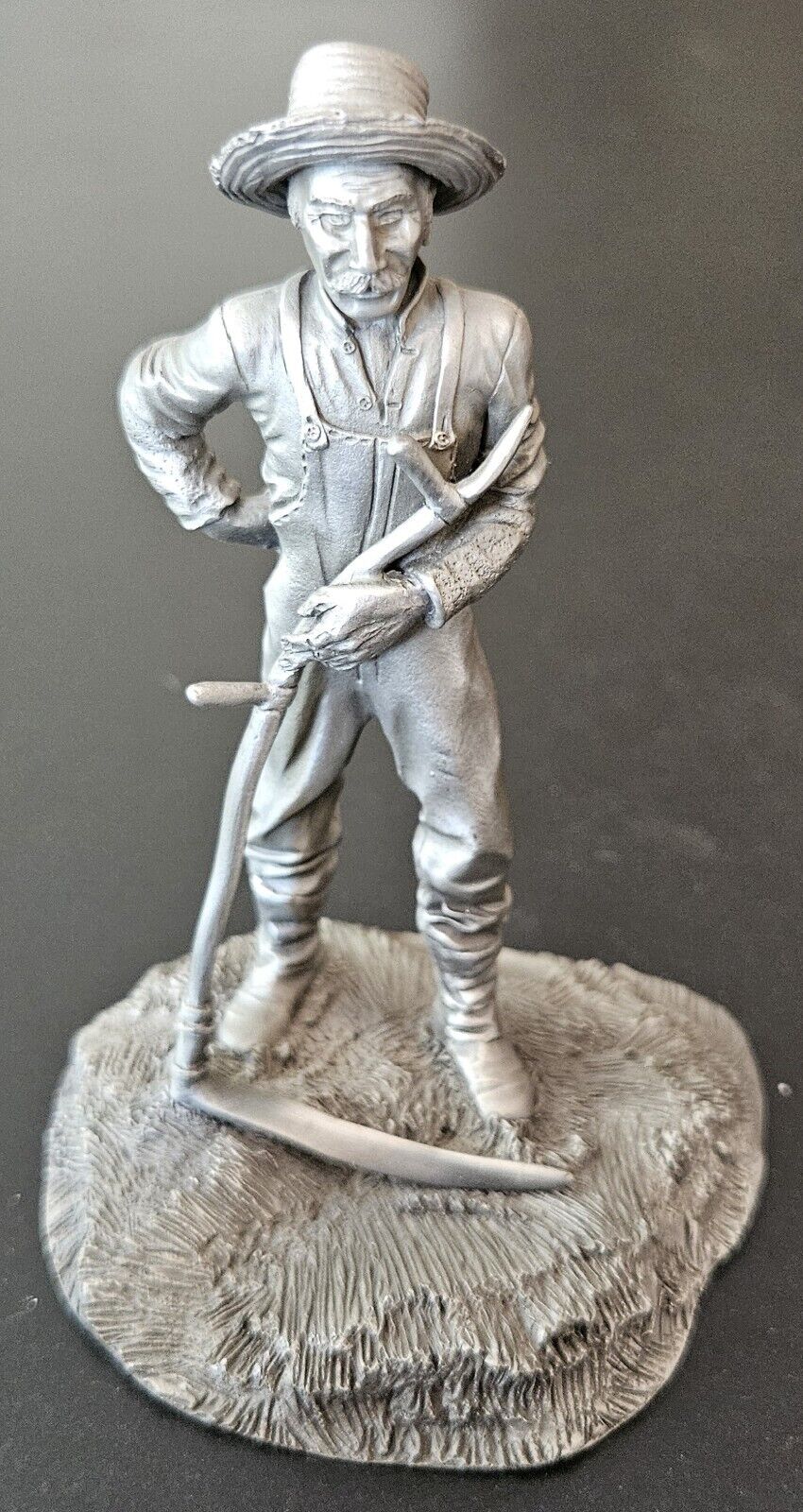 THE WHEAT FARMER -PEOPLE OF COLONIAL AMERICA VINTAGE FRANKLIN MINT PEWTER FIGURE