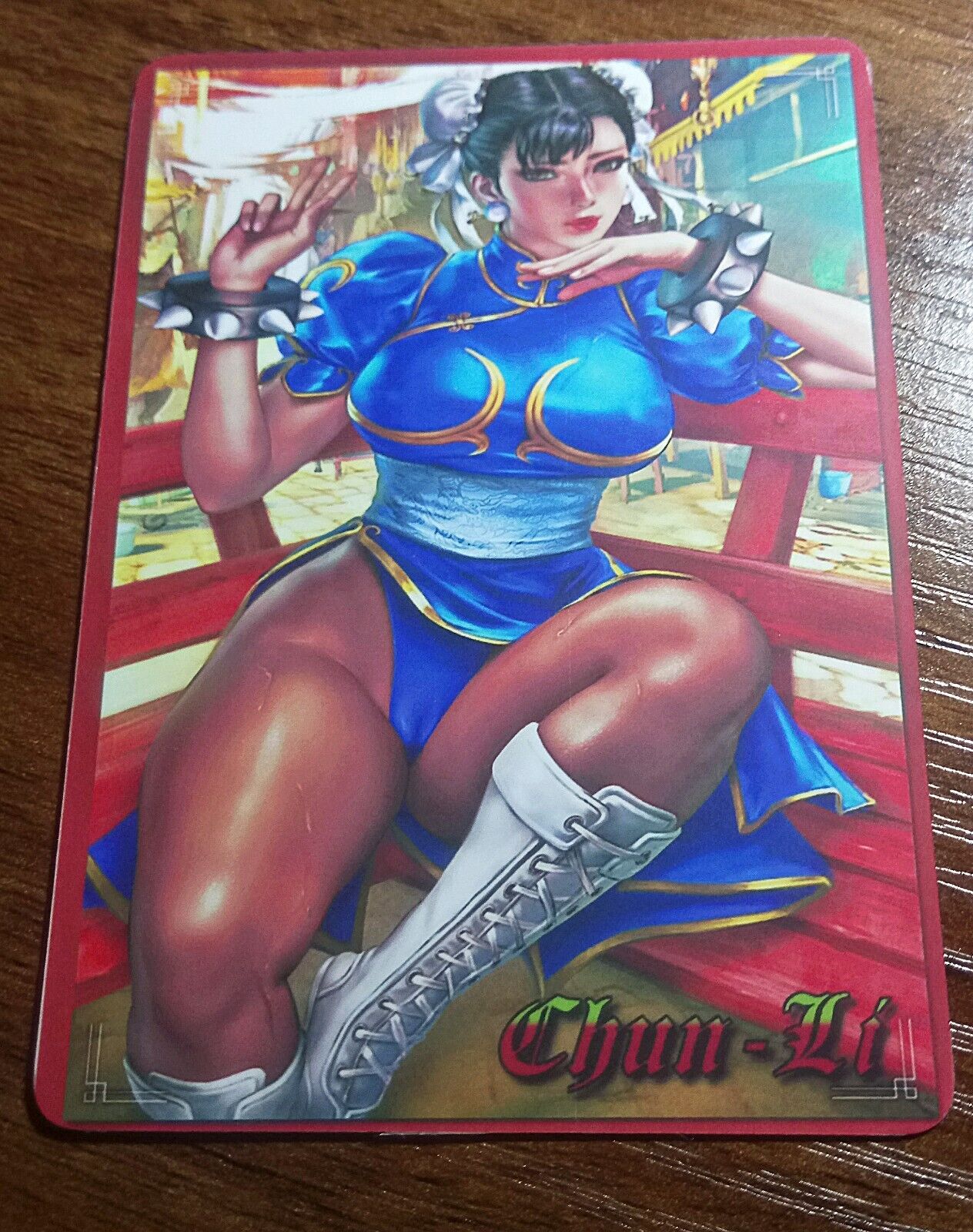 Chun Li, Street Fighter, Custom Art Card, SFW/NSFW, Sexy, Waifu, Double Sided