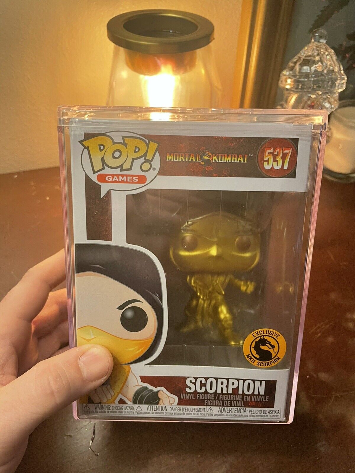 mkII exclusive mortal kombat Gold Scorpion funko pop Never Opened And In A Case.