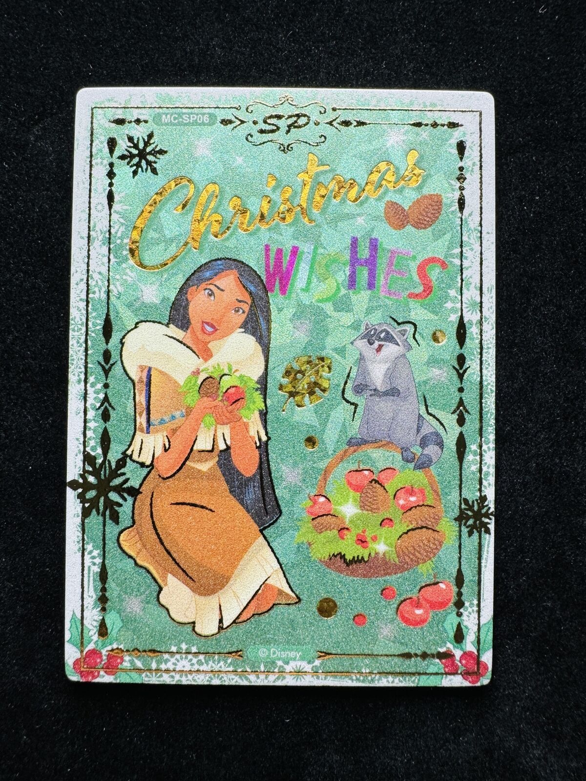 2023 Card.Fun Disney 100 Merry Christmas Pocahontas Princess SP 268/399