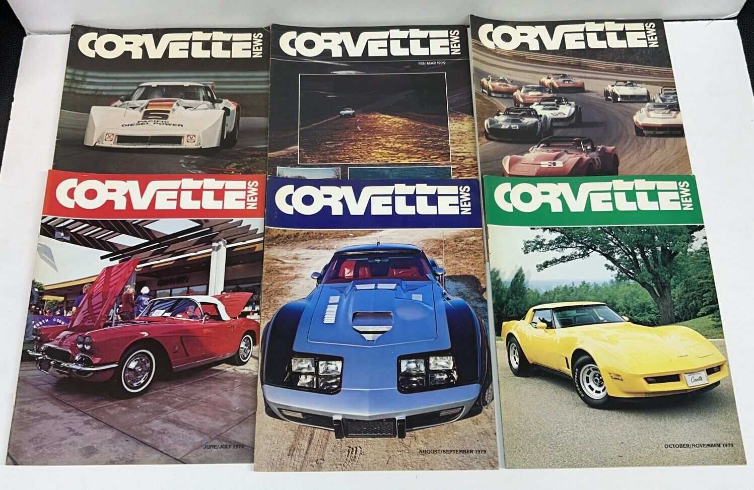Lot Of 6 Corvette News Magazine 1979 Full Set Full Run
