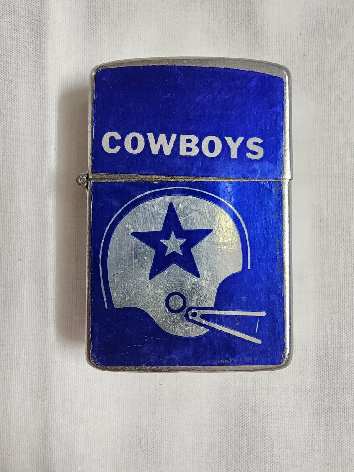Vintage My-Lite Flip-Top Lighter NFL Dallas Cowboys Made In Korea. UNFIRED. RARE