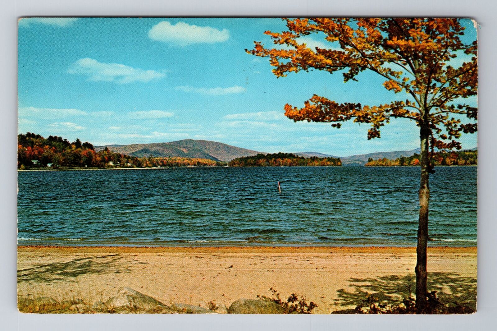 Bristol NH-New Hampshire, Newfound Lake, Princes Beach, Antique Vintage Postcard