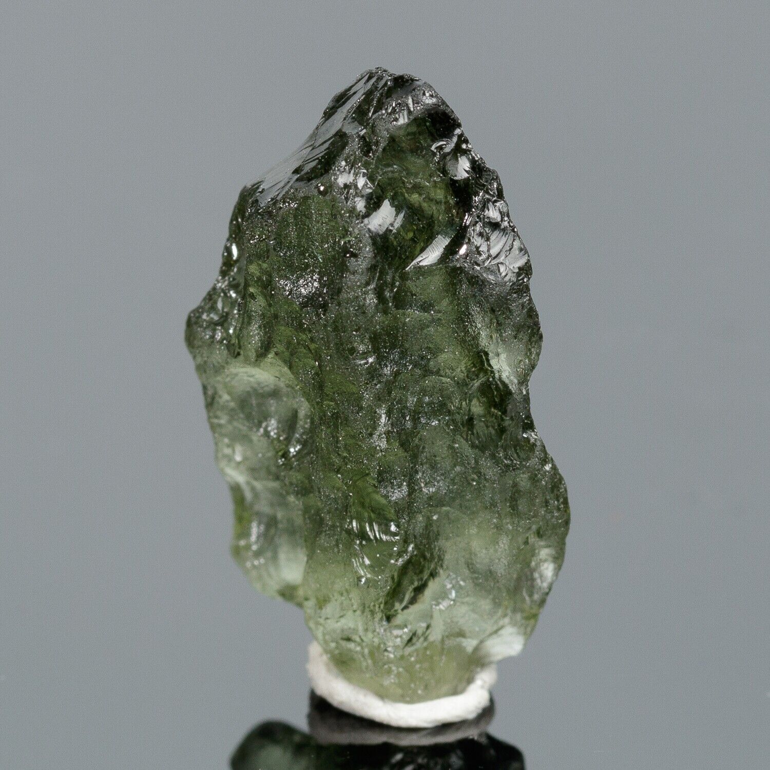 MOLDAVITE green crystal tektite impact meteorite 7.5cts raw#7518T Czech Republic