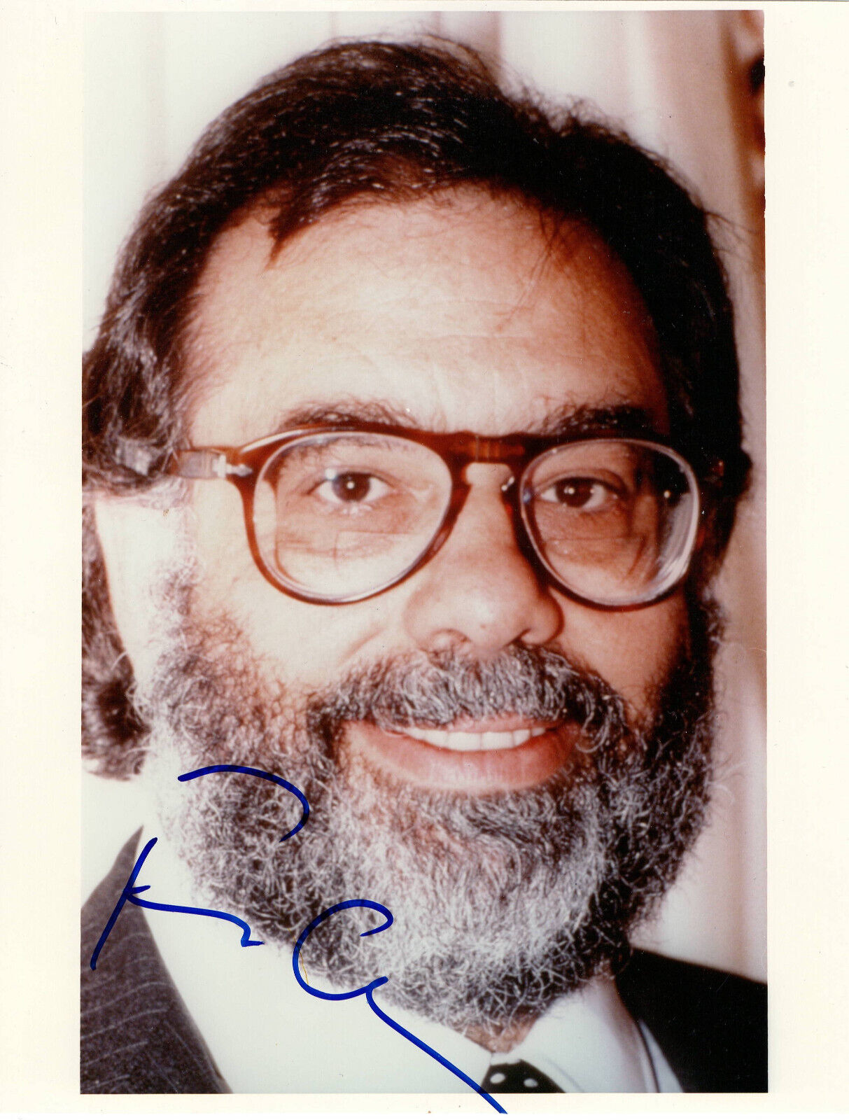 FRANCIS FORD COPPOLA SIGNED AUTO THE GODFATHER 8X10 PHOTO BECKETT BAS