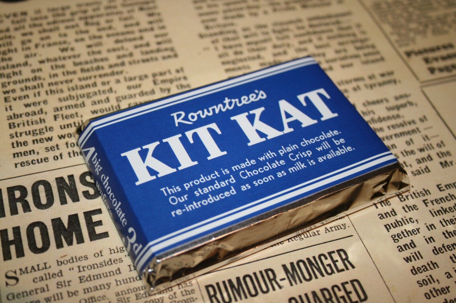 WW2 Wartime blue KitKat 1944-1947