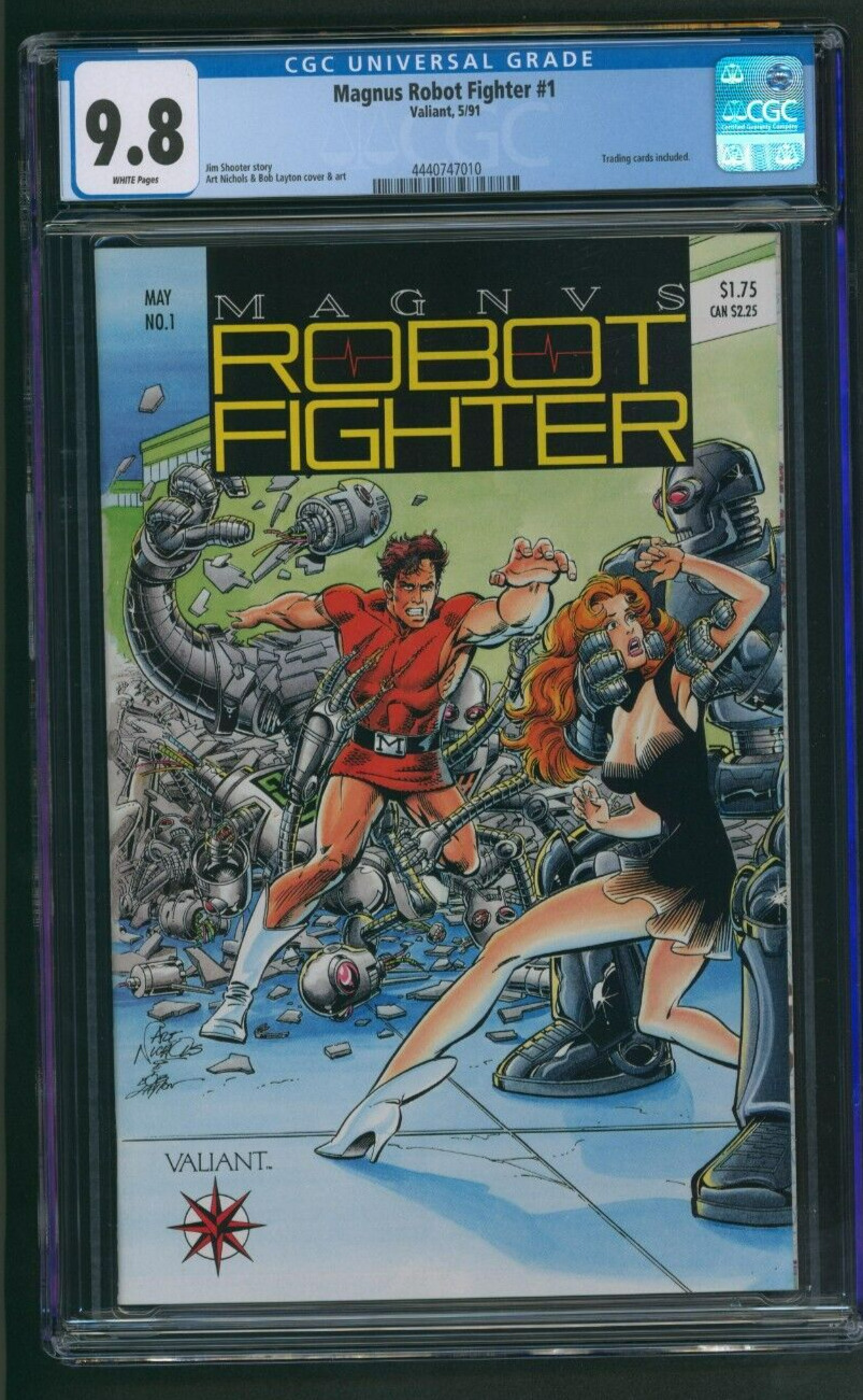 Magnus Robot Fighter #1 - CGC 9.8 - White Pages - Valiant Comics 1991