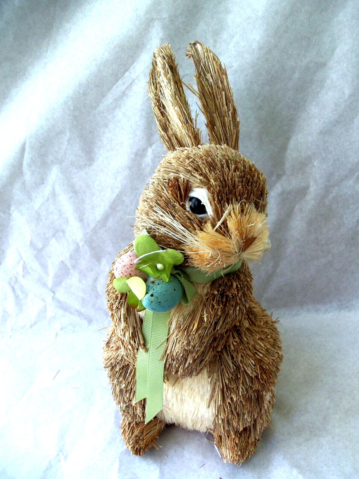 Easter Bunny Rabbit Sisal Brush Spring Decor  EGGS  10\