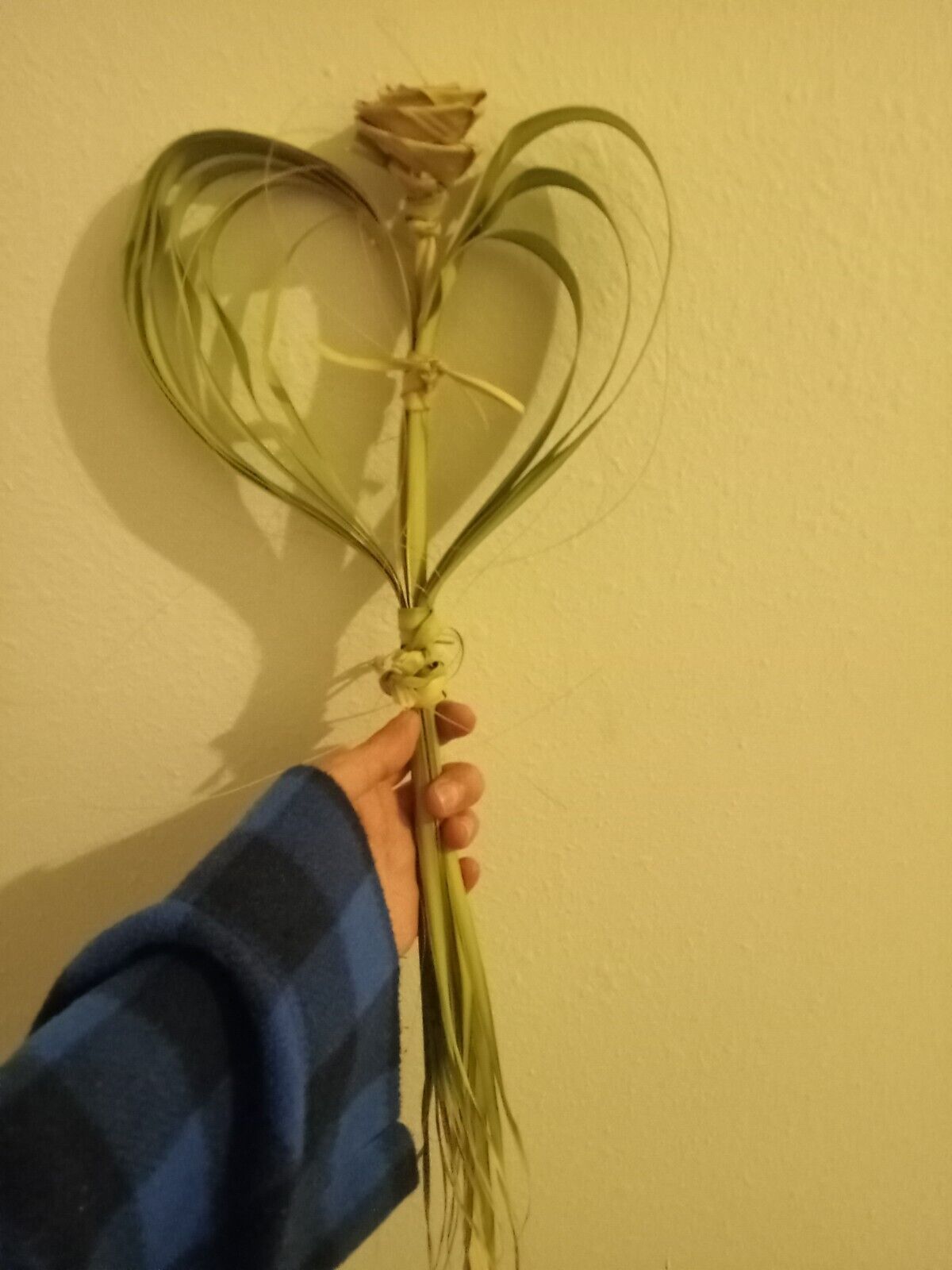 HOLY WEEK Palm Bud heart With Rose (limited quantity) 