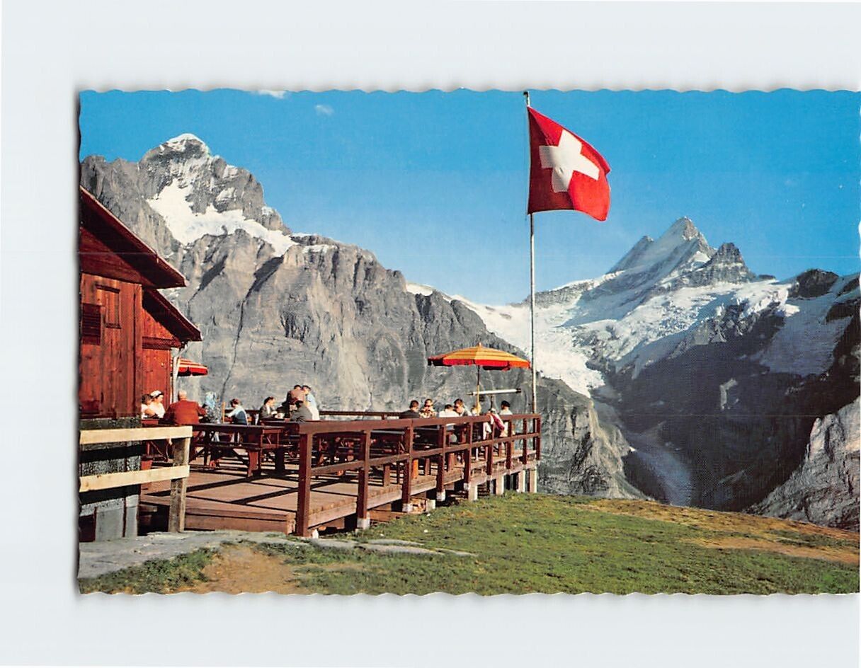 Postcard Berg-Restaurant First, Grindelwald, Switzerland