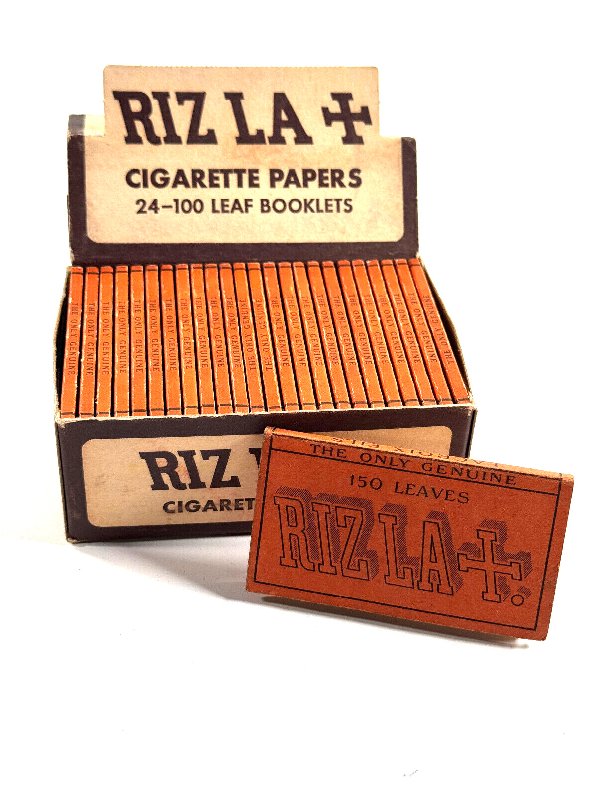 LOT (24) vintage RIZLA tobacco cigarette rolling papers FULL BOX store display