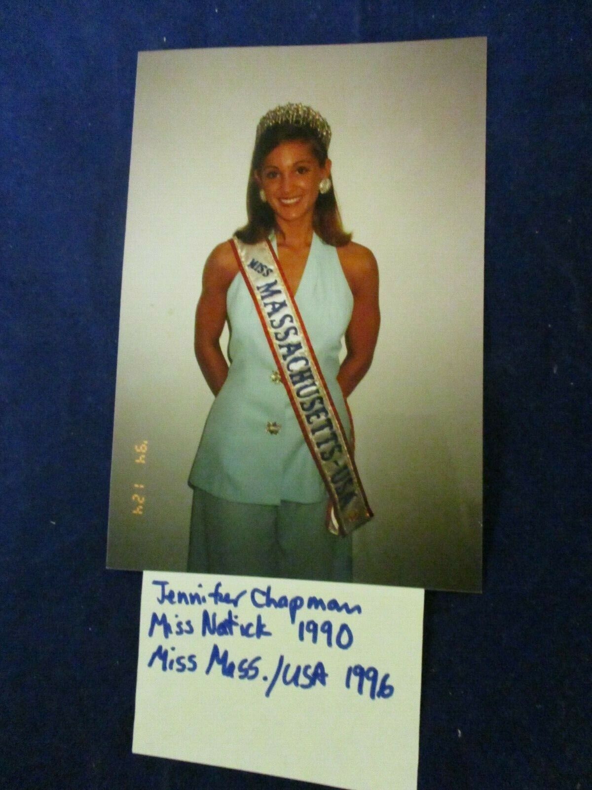 1996 Jennifer Chapman Miss Natick Massachusetts pageant #3 Glossy Press Photo