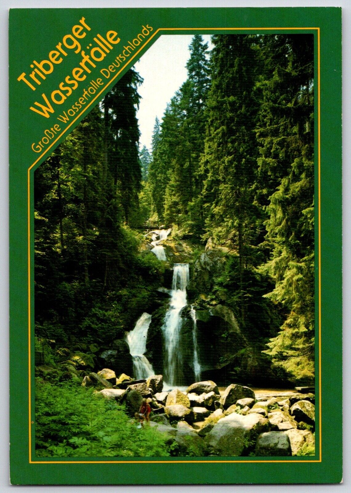 Postcard Germany Triberger Wasserfalle Triberg Waterfalls