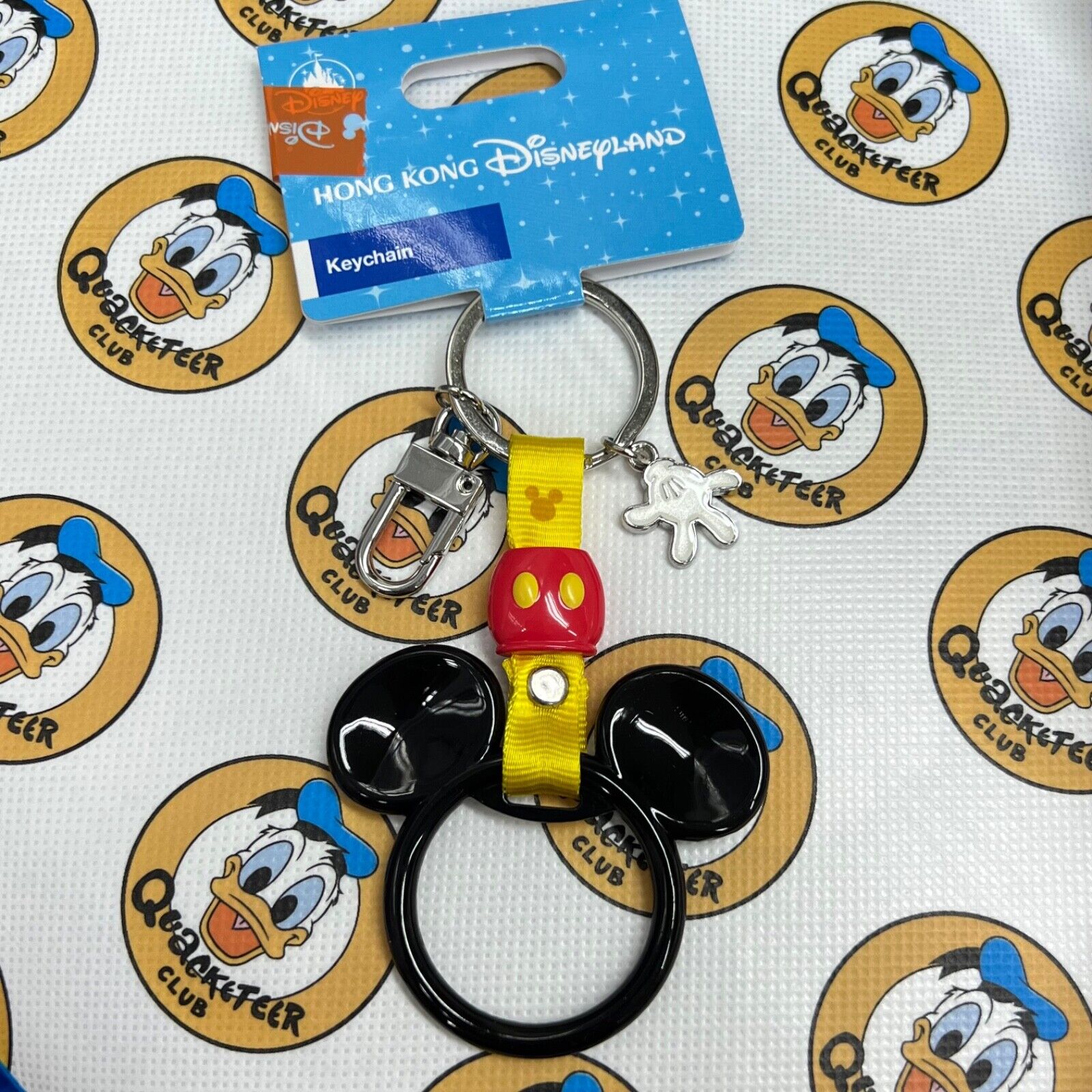 Authentic HKDL Hong Kong Disney Mickey Metro Handle Handrail Keychain
