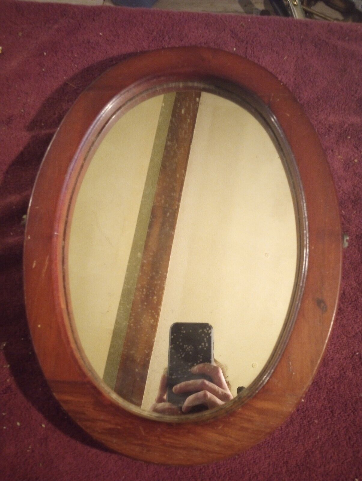 Replacement Vintage Wooden Frame Vanity Mirror-16.5\