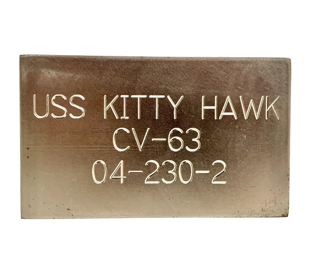 USS Kitty Hawk CV-63 Flight Deck. Rare Certificate Date Sept. 11th